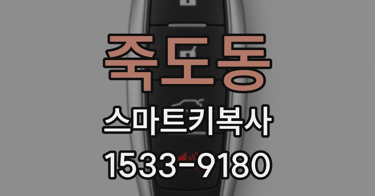죽도동 스마트키복사