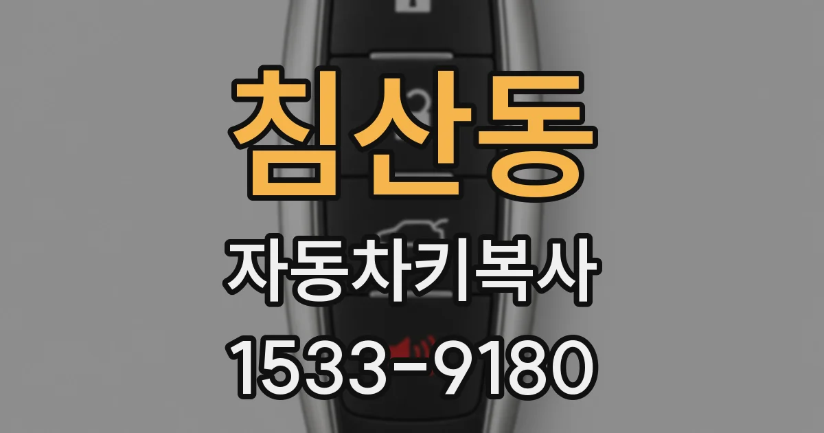 침산동 자동차키복사