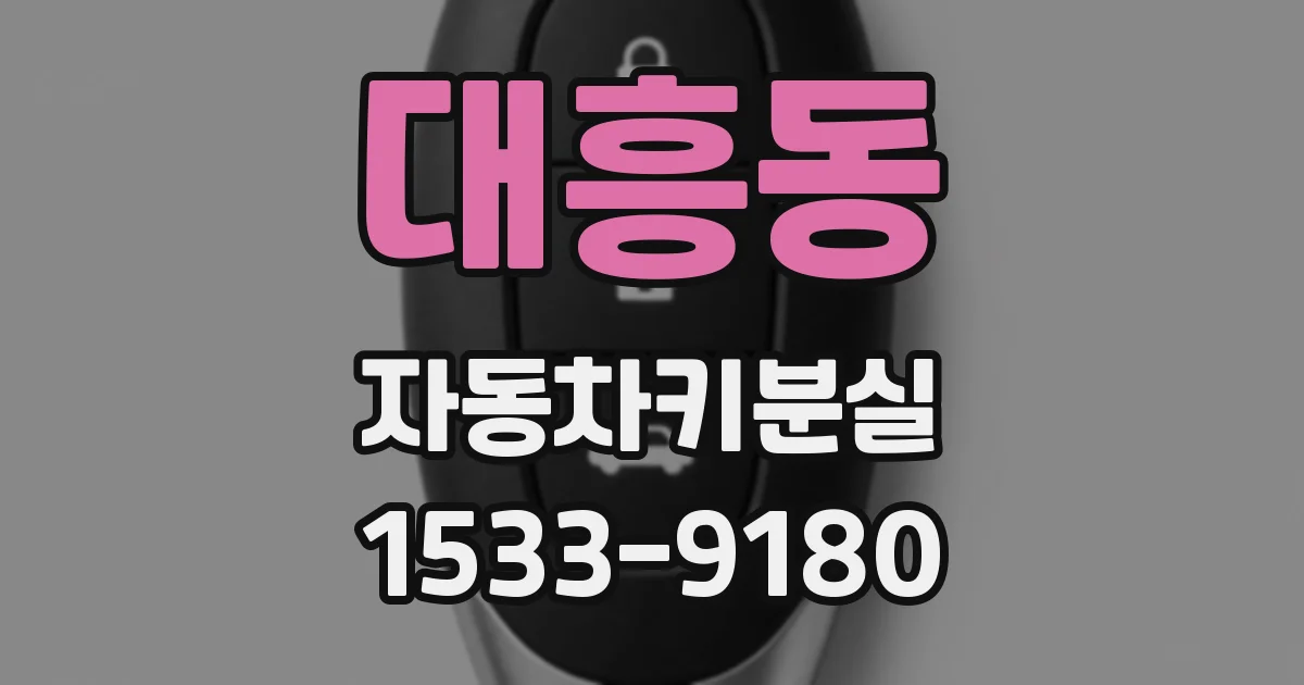 대흥동 자동차키분실