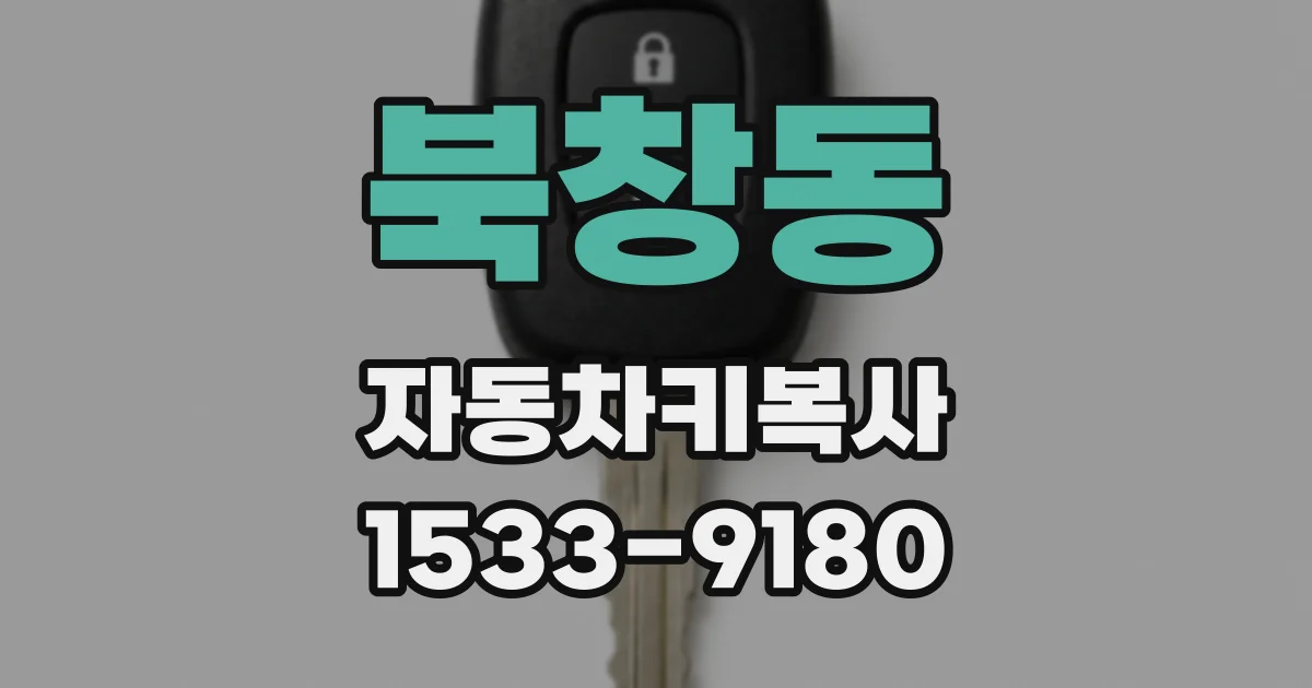 북창동 자동차키복사