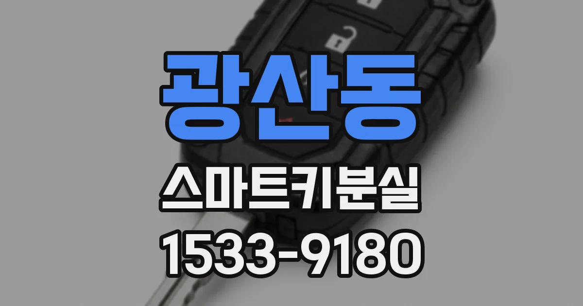 광산동 스마트키분실