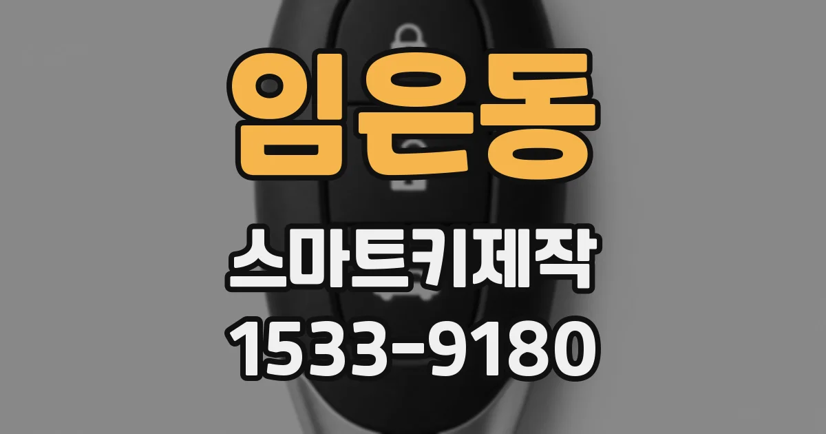 임은동 스마트키제작