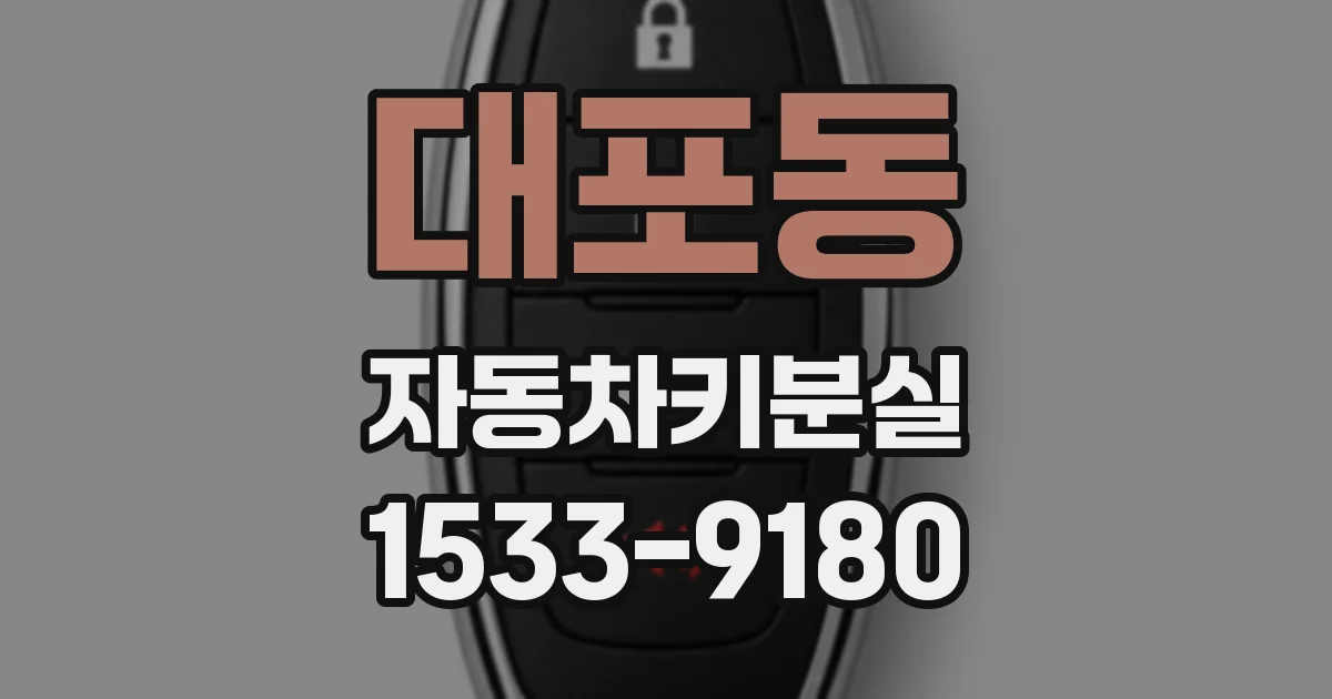 대포동 자동차키분실