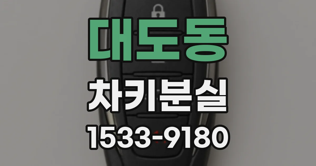 대도동 차키분실