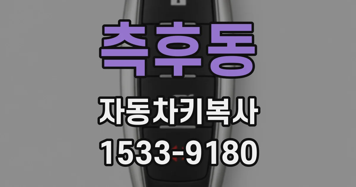 측후동 자동차키복사