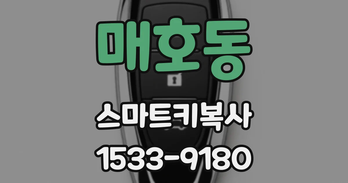 매호동 스마트키복사
