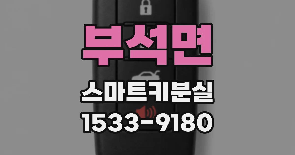 부석면 스마트키분실