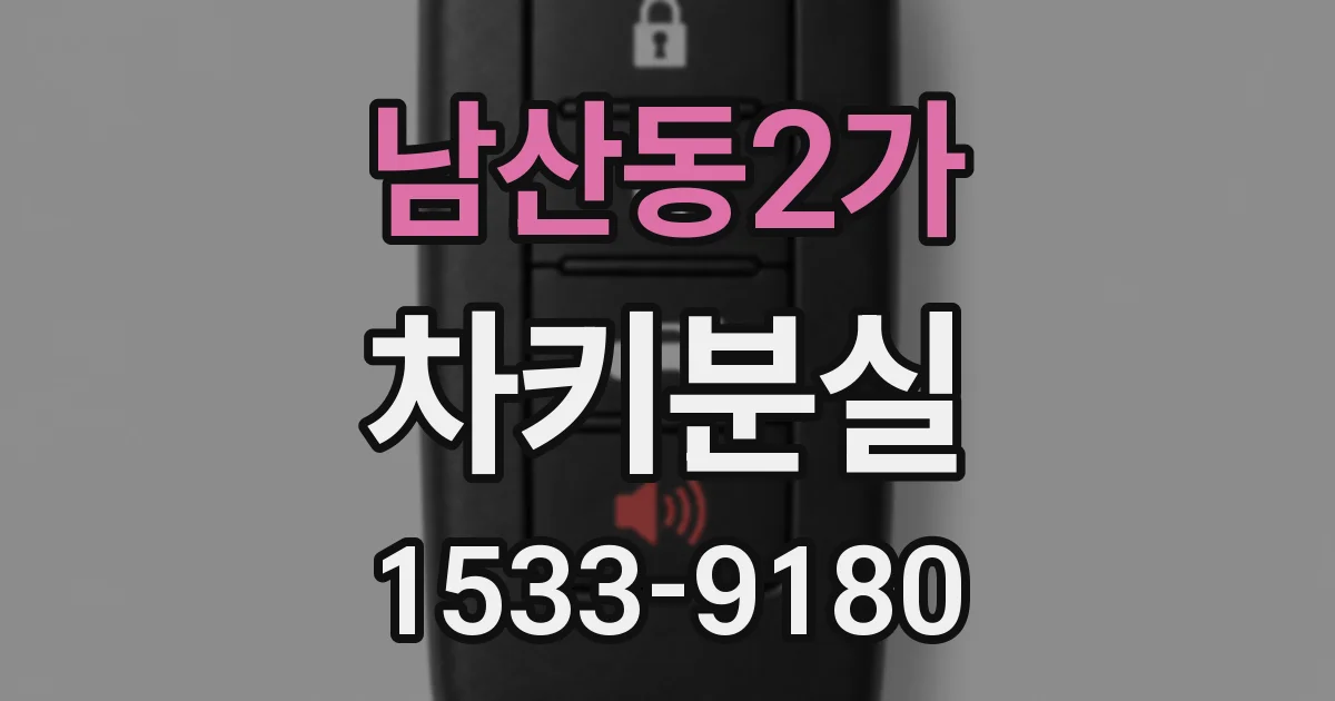 남산동2가 차키분실