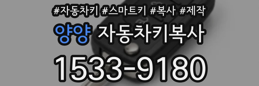 양양 자동차키복사