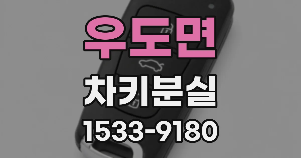 우도면 차키분실