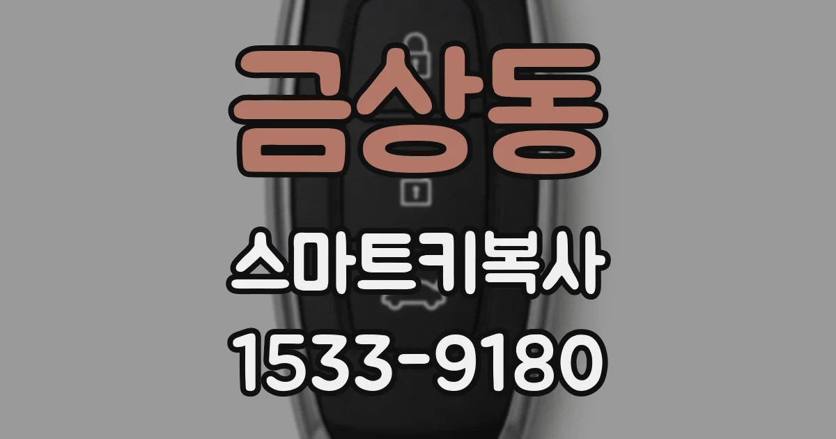 금상동 스마트키복사