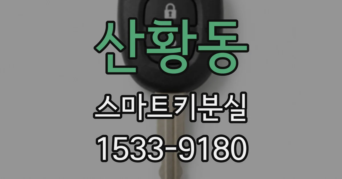 산황동 스마트키분실