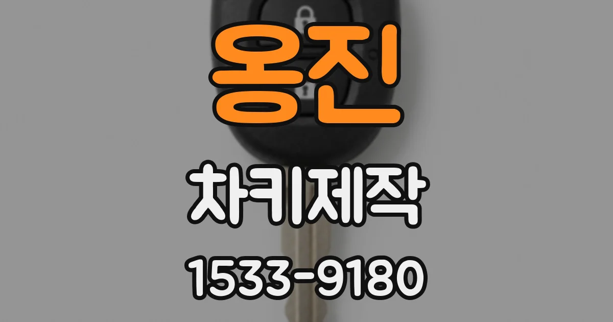 옹진 차키제작