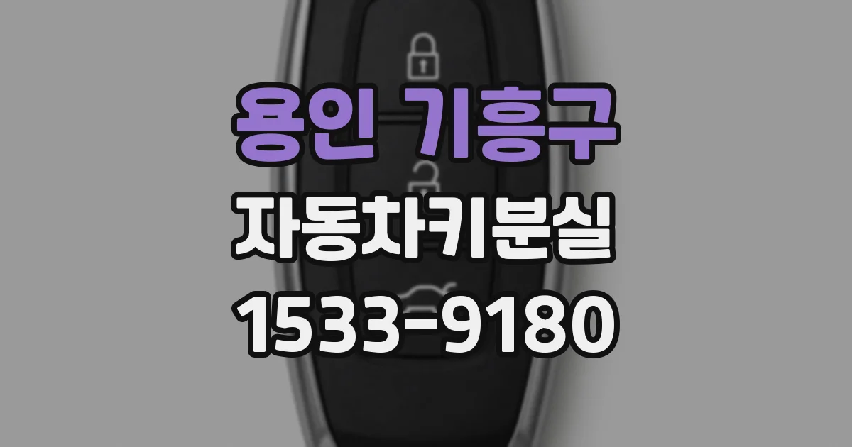 용인 기흥구 자동차키분실