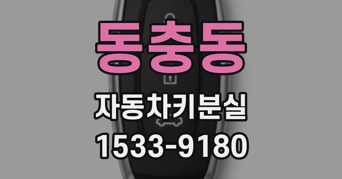 동충동 자동차키분실