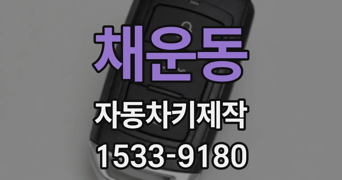 채운동 자동차키제작