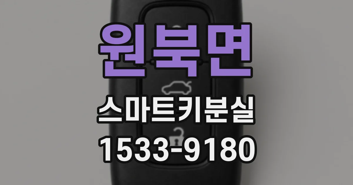 원북면 스마트키분실