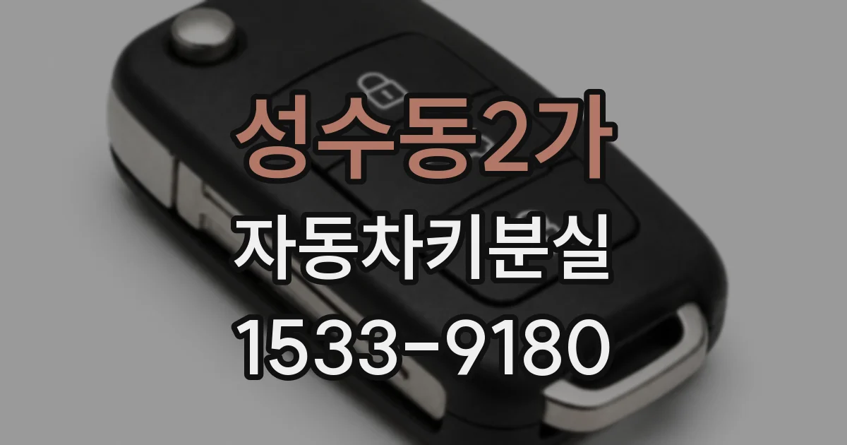 성수동2가 자동차키분실
