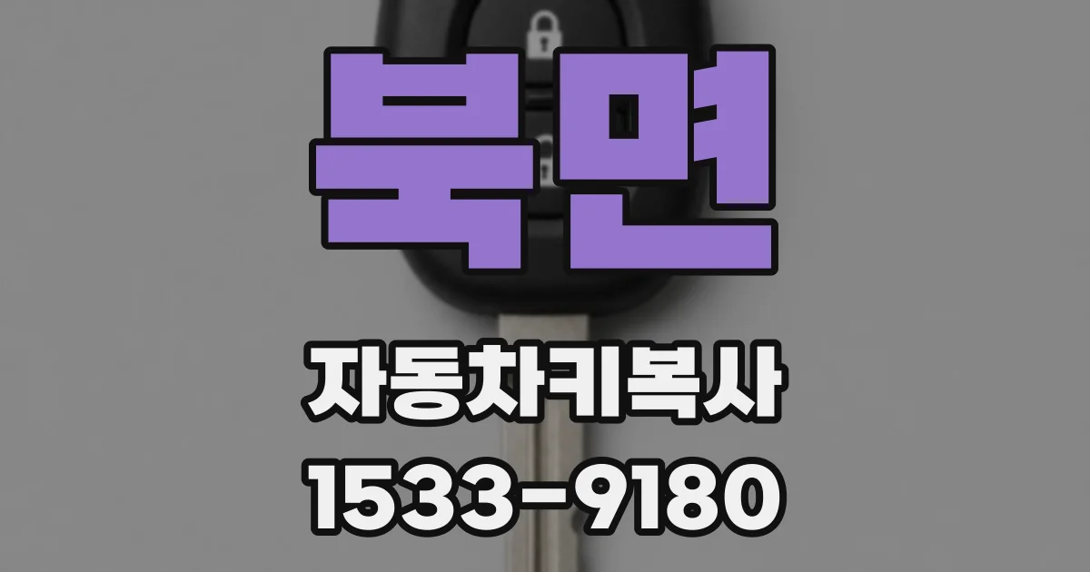 북면 자동차키복사
