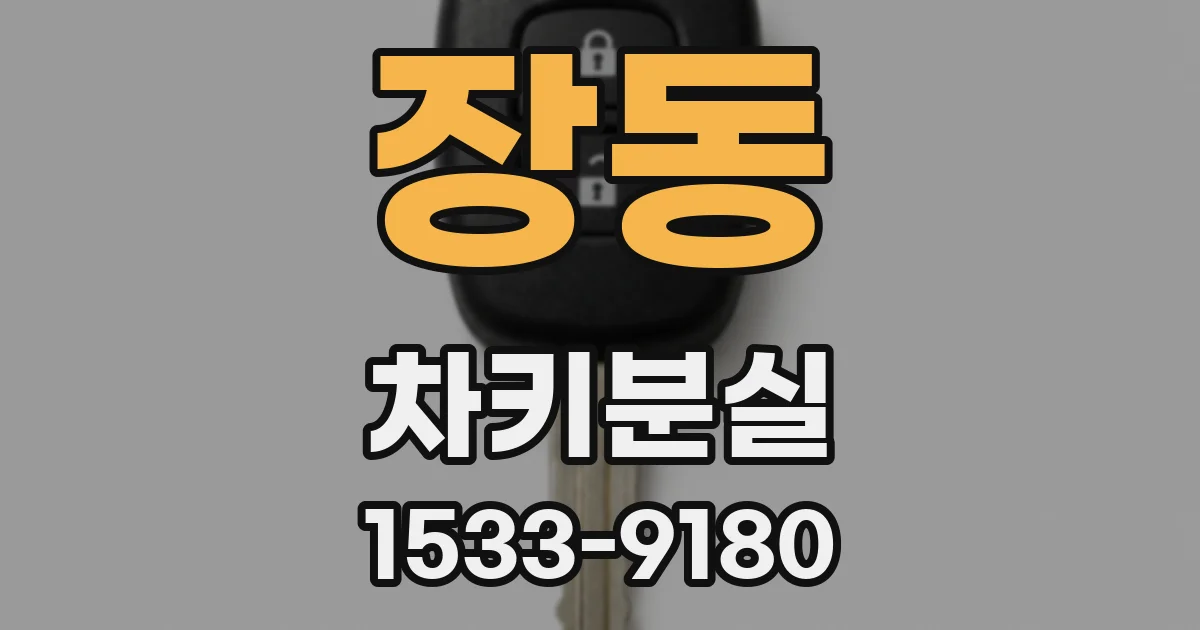 장동 차키분실