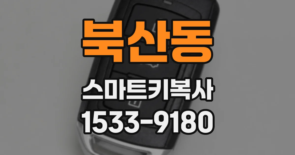 북산동 스마트키복사