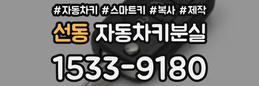 선동 자동차키분실