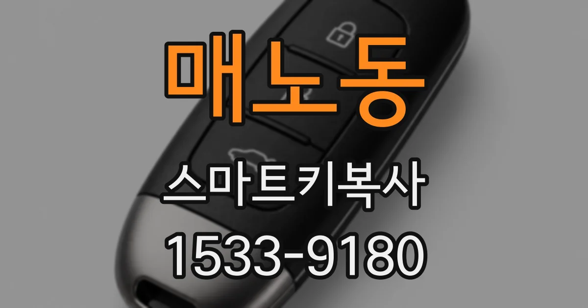매노동 스마트키복사