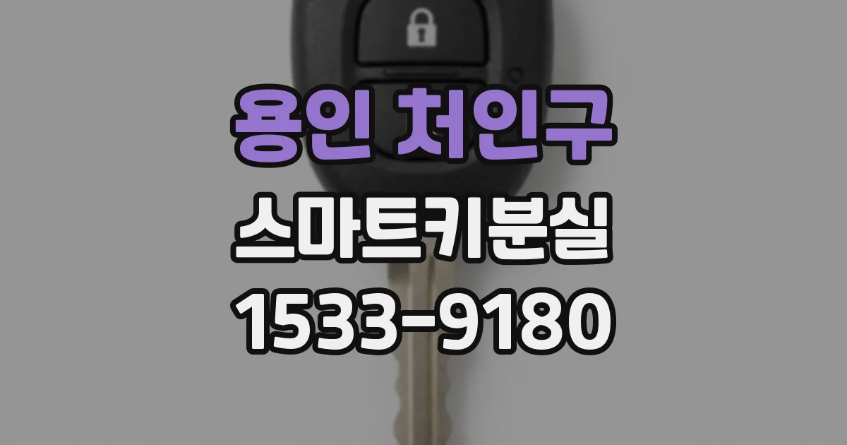 용인 처인구 스마트키분실