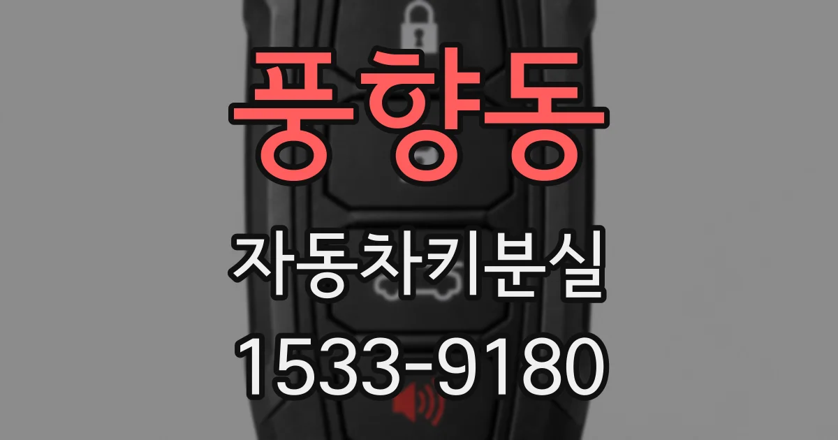 풍향동 자동차키분실