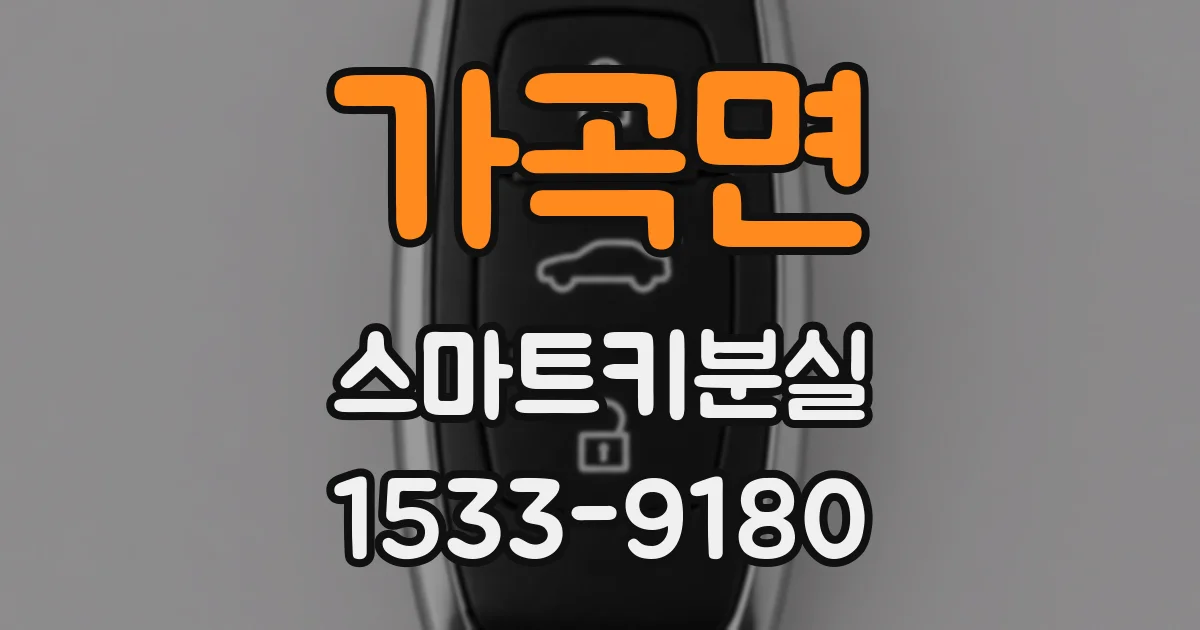 가곡면 스마트키분실