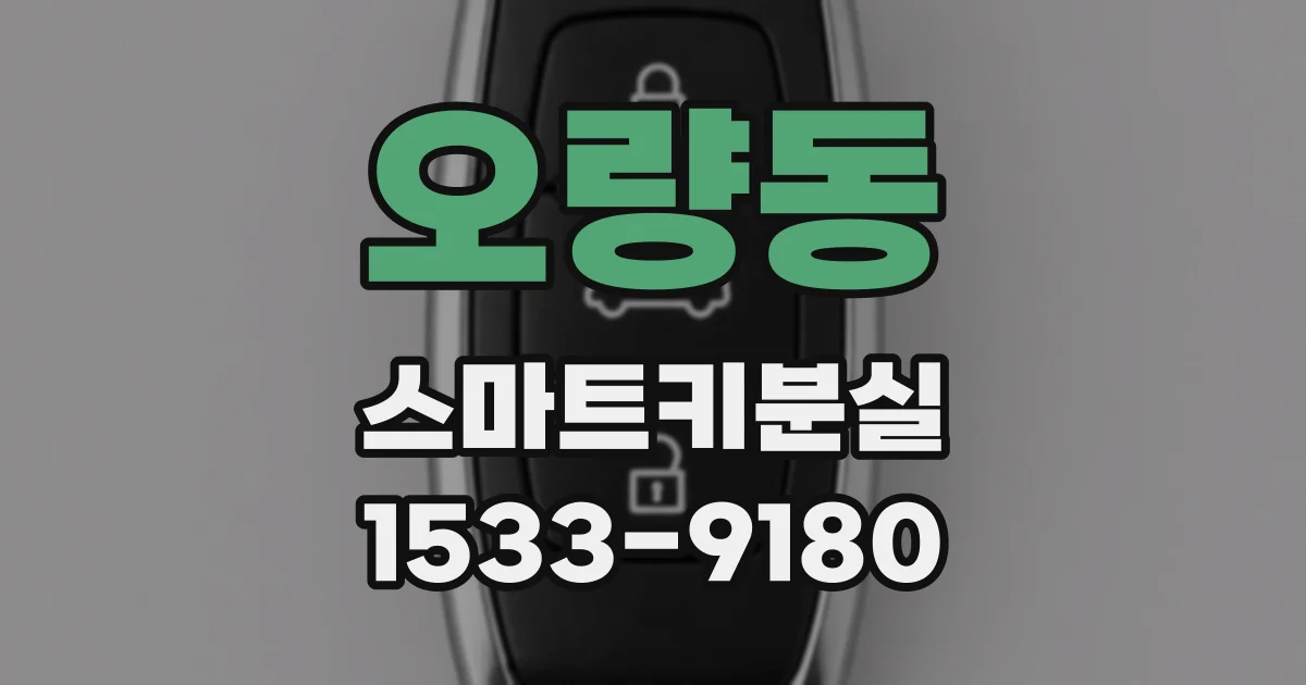 오량동 스마트키분실