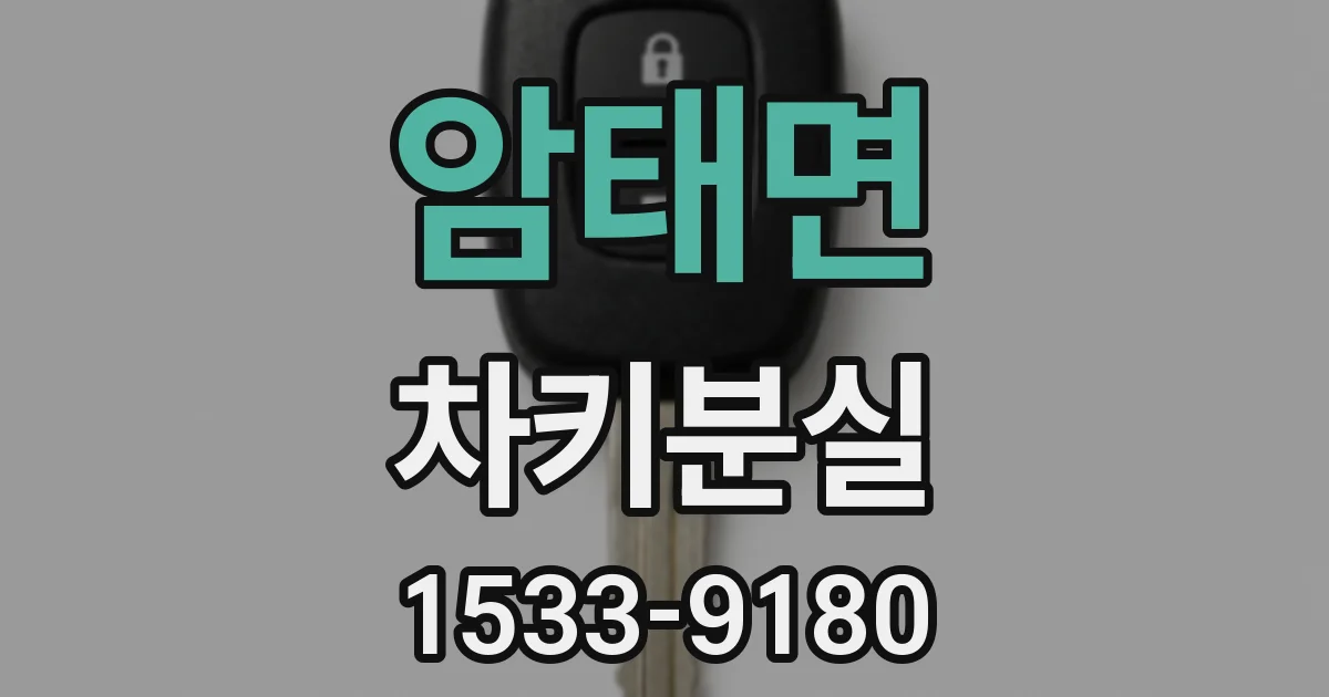 암태면 차키분실