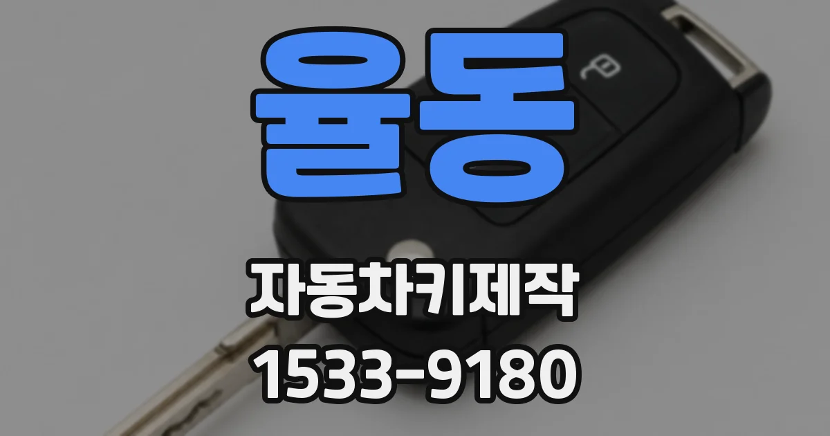 율동 자동차키제작