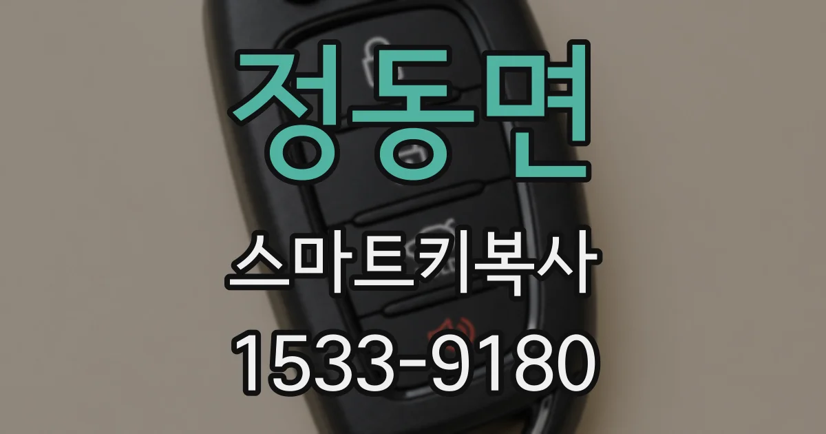 정동면 스마트키복사