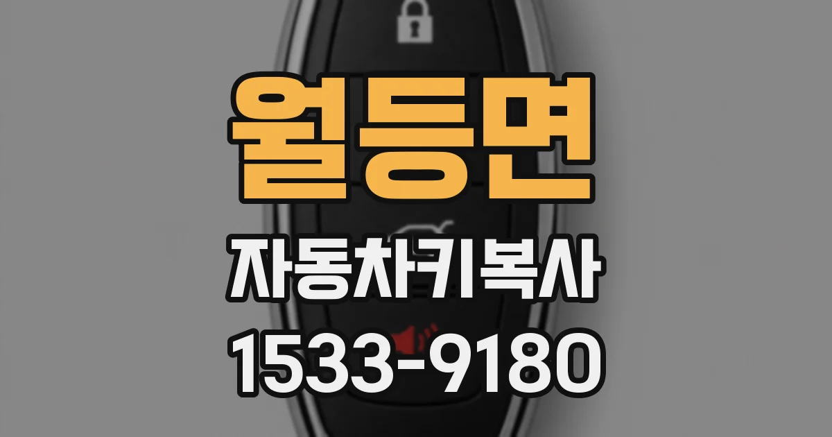 월등면 자동차키복사