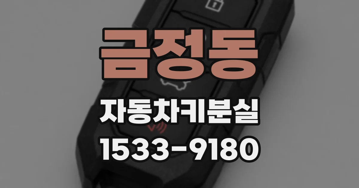 금정동 자동차키분실