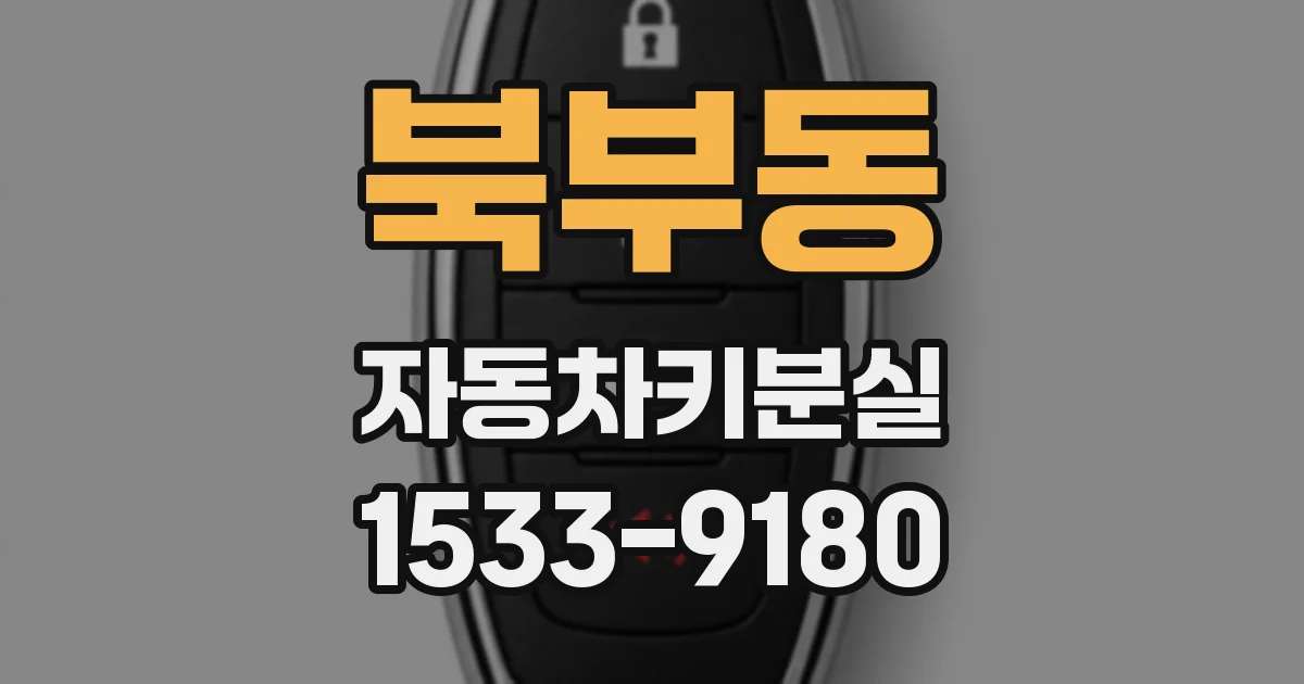북부동 자동차키분실