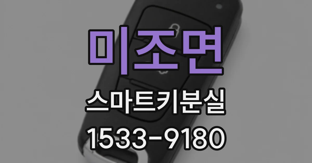 미조면 스마트키분실