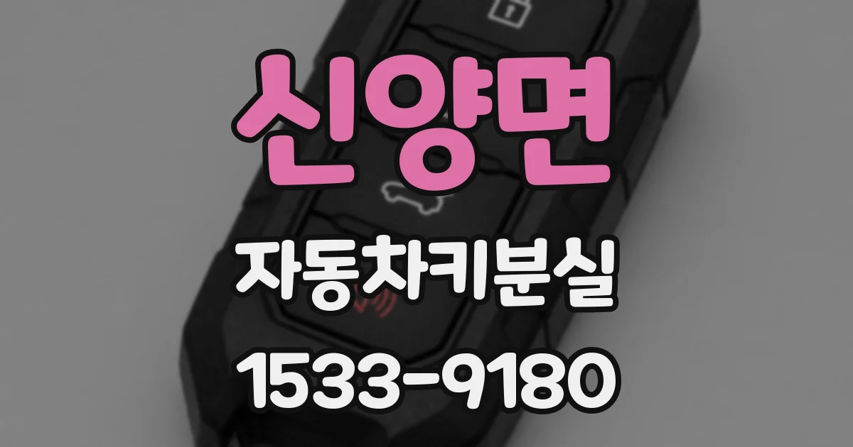 신양면 자동차키분실