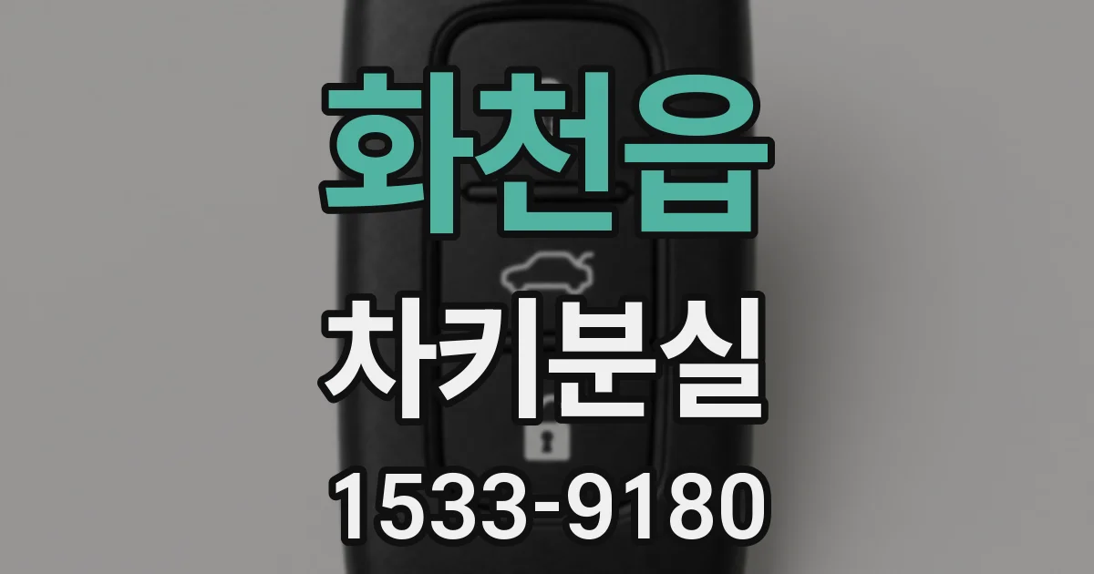 화천읍 차키분실