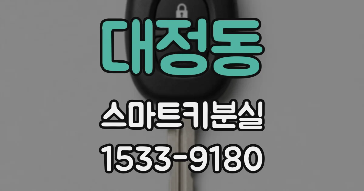 대정동 스마트키분실