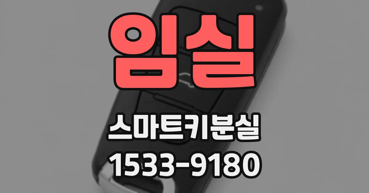 임실 스마트키분실