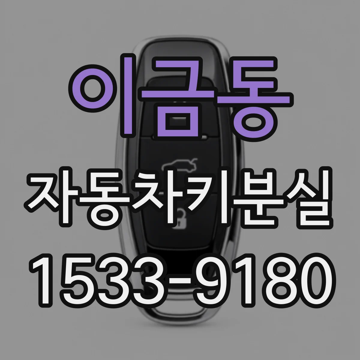 이금동 자동차키분실