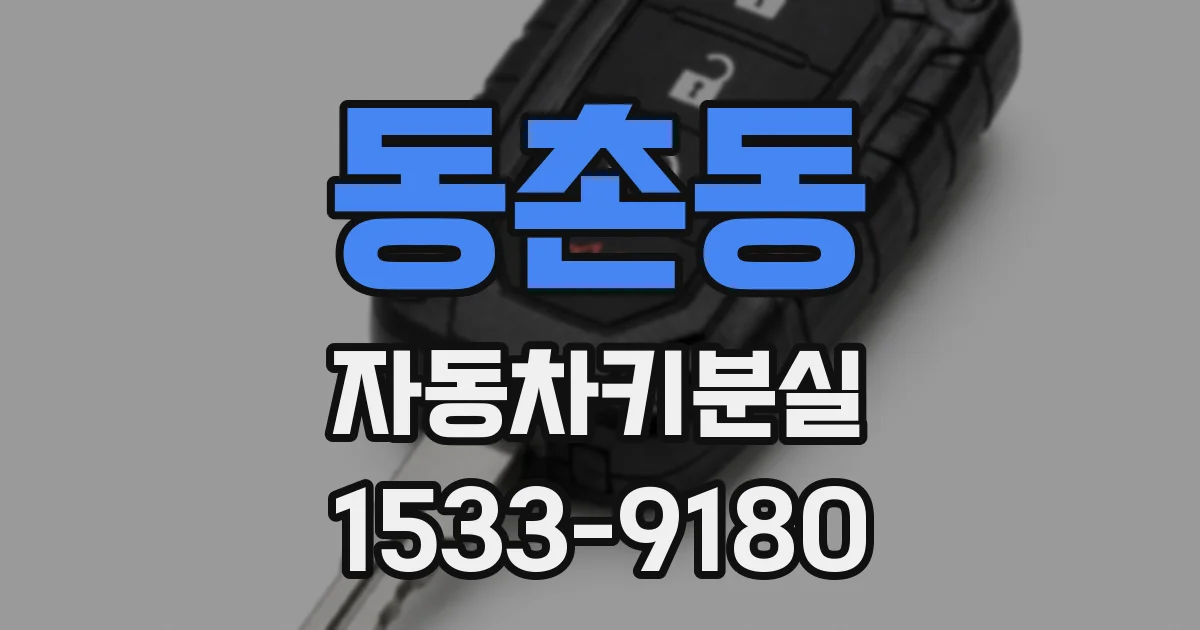 동촌동 자동차키분실