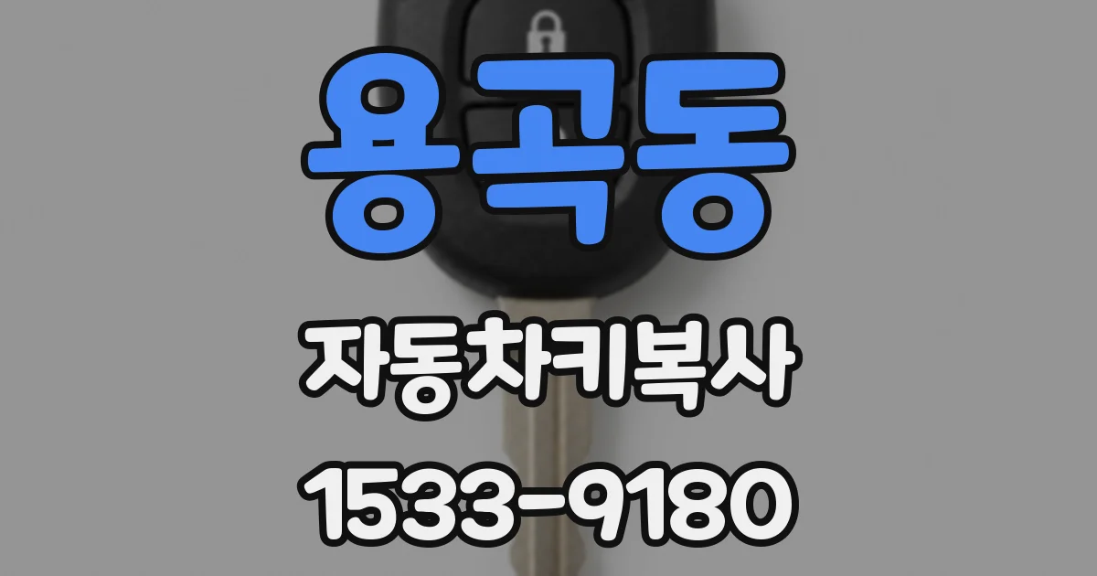 용곡동 자동차키복사