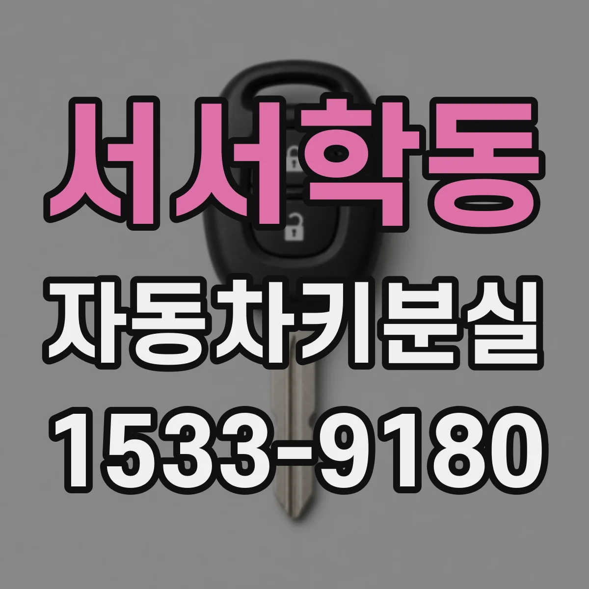 서서학동 자동차키분실