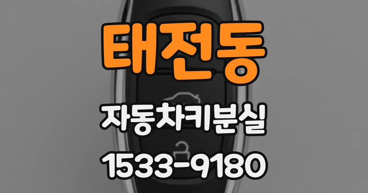 태전동 자동차키분실