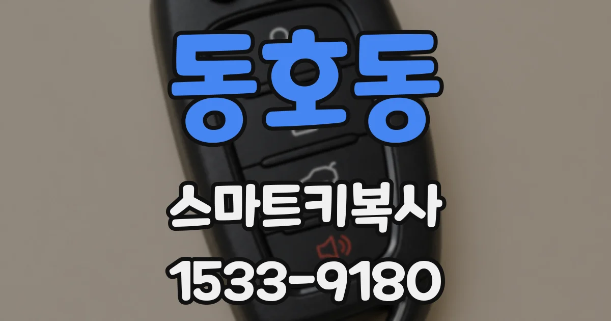 동호동 스마트키복사