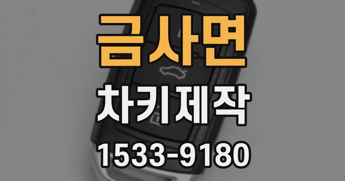 금사면 차키제작