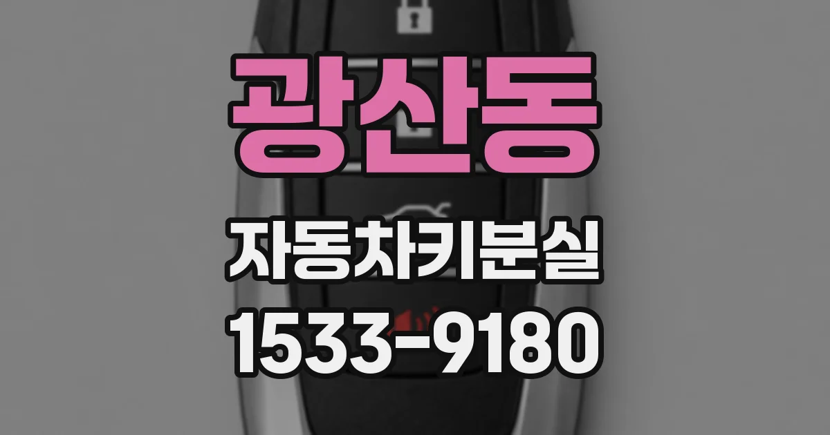 광산동 자동차키분실